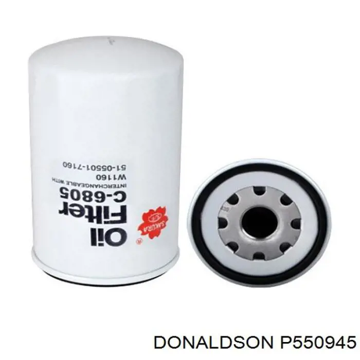 Купити P550945 Donaldson Фільтр очищення масла відцентровий
