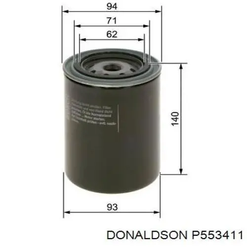 P553411 Donaldson фільтр масляний
