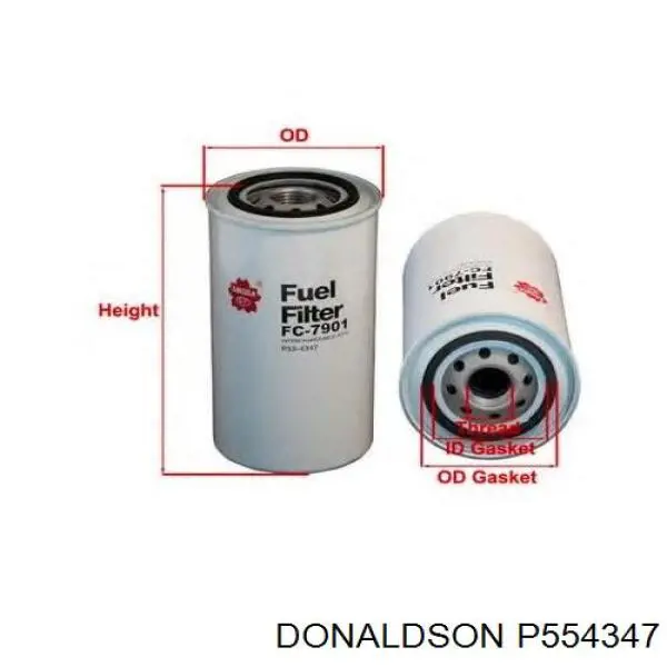 P554347 Donaldson Фільтр палива