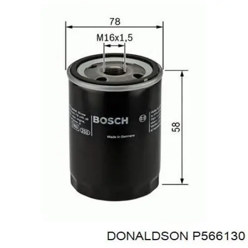 Фільтр повітряний стисненого повітря турбіни P566130 Donaldson