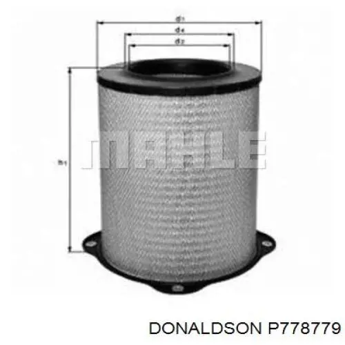 P778779 Donaldson Повітряний фільтр двигуна
