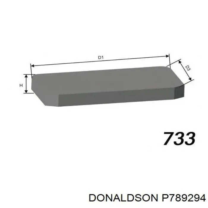 Фільтр повітряний обігрівача Donaldson P789294 ціна, від 10.70 USD