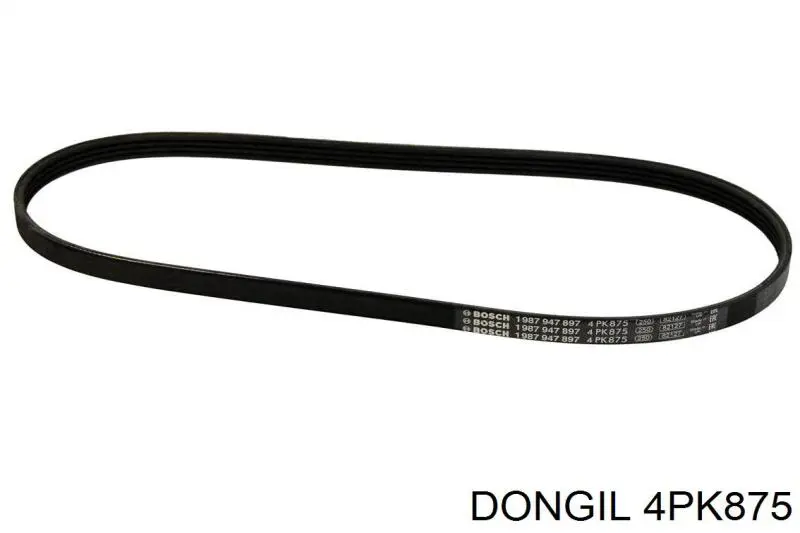 Ремінь генератора 4PK875 Dongil