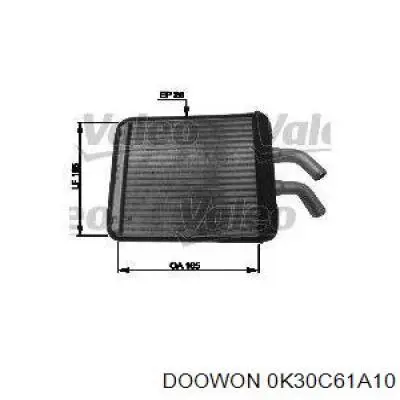 Радіатор пічки 0K30C61A10 Doowon