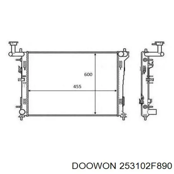 253102F890 Doowon Радіатор охолодження двигуна