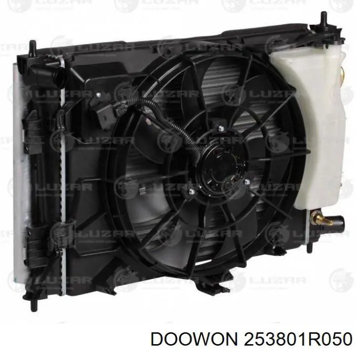 253801R050 Doowon дифузор радіатора охолодження, в зборі з двигуном і крильчаткою