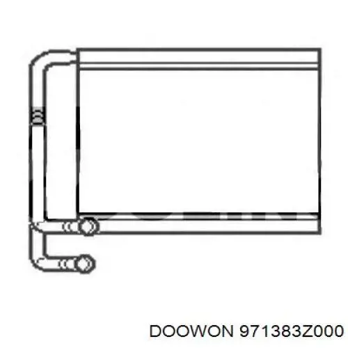 Радіатор пічки 971383Z000 Doowon