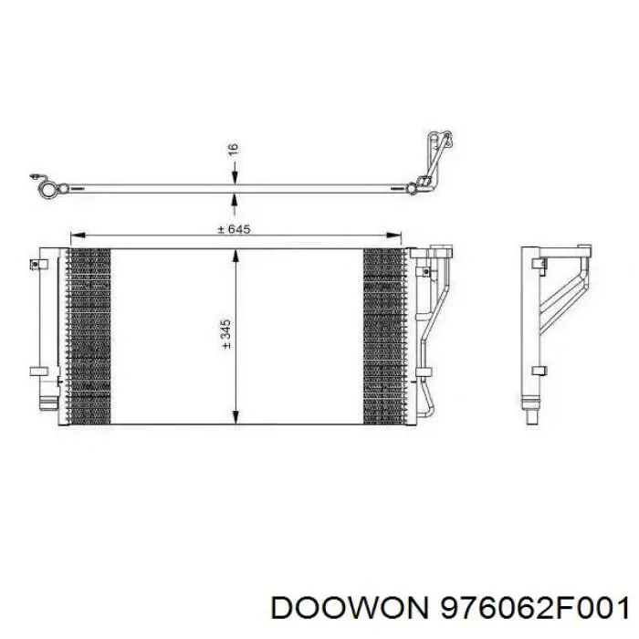 Купити 976062F001 Doowon Радіатор системи охолодження кондиціонера