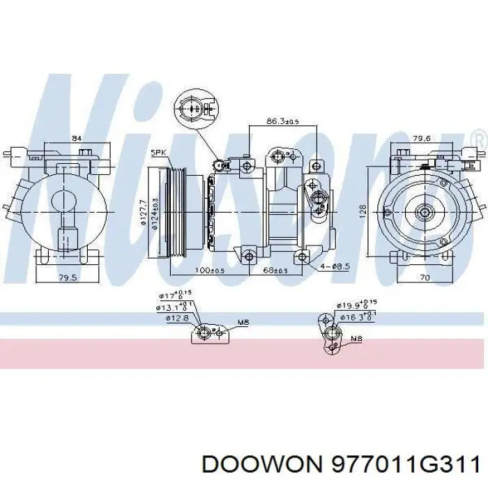 Купити 977011G311 Doowon Компресор кліматичної установки