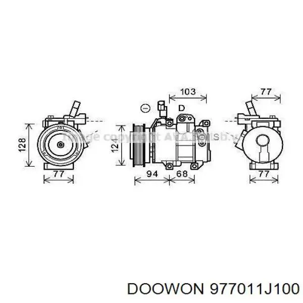 Насос кондиціонера Mahle Original ACP1175000P