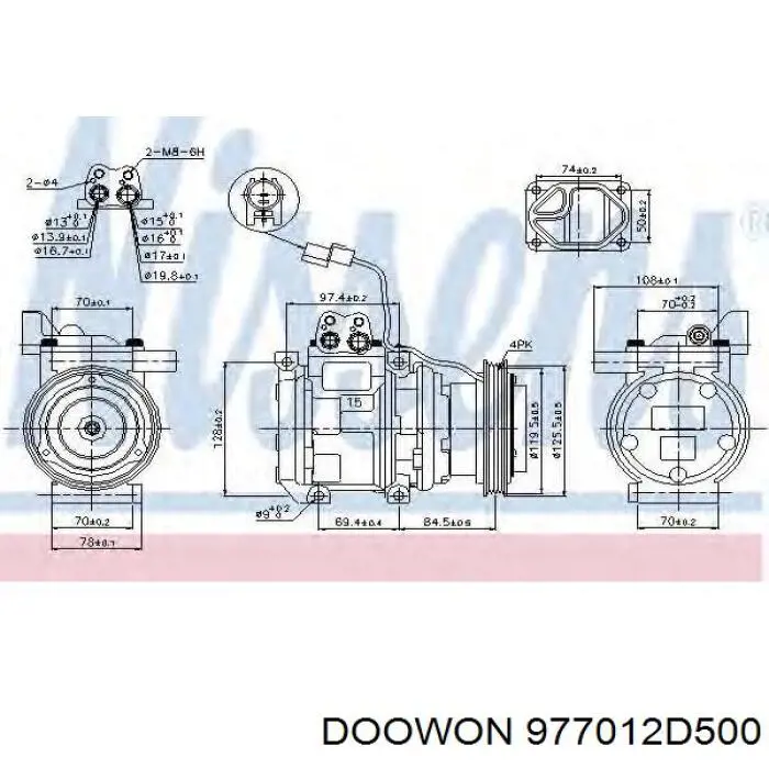 977012D600 Doowon компресор кондиціонера