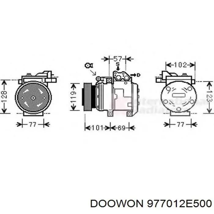 977012E500 Doowon компресор кондиціонера