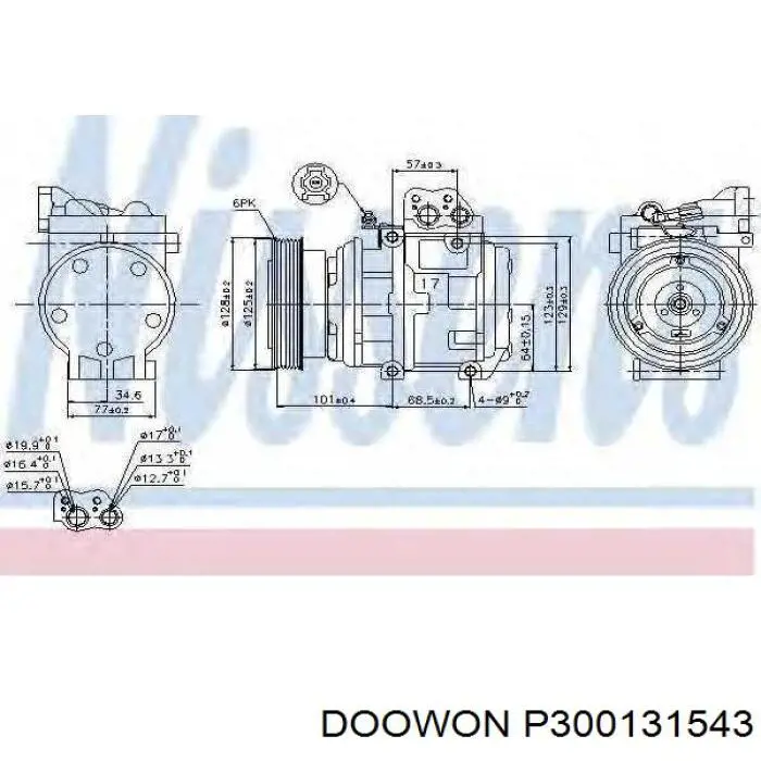 P300131543 Doowon Компресор холодоагенту