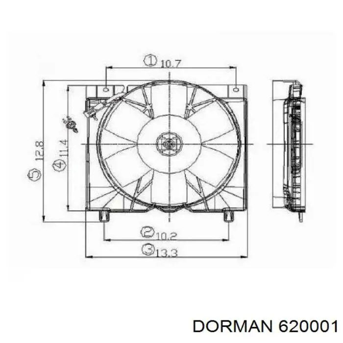 Вентилятор радіатора Polcar 240423W1 ціна, від 57.25 USD