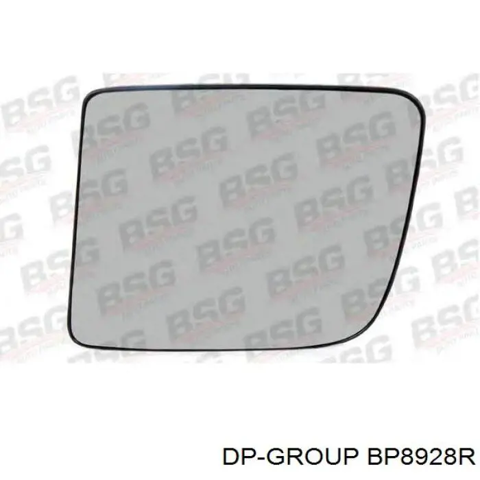 BP8928R DP Group дзеркальний елемент дзеркала заднього виду, лівого