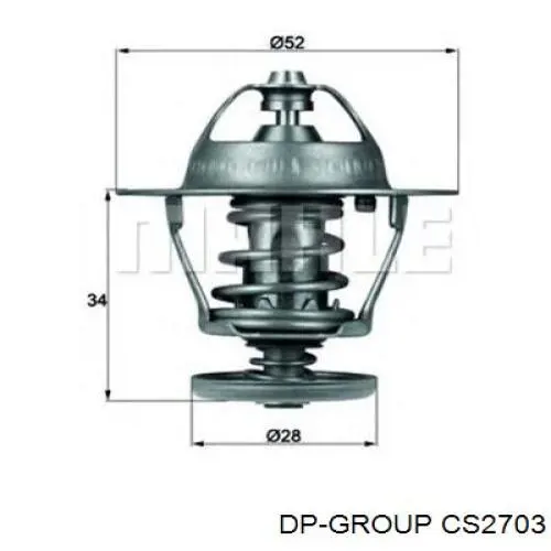 Кожух термостата DP Group CS2703 ціна, від 18.95 USD