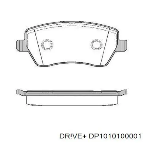 DP1010100001 Dr!ve+ Передні гальмівні колодки