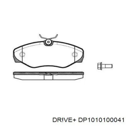 Колодки гальмівні передні, дискові DP1010100041 Dr!ve+