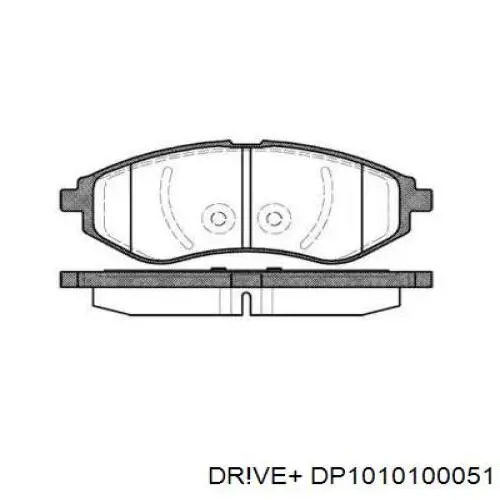 Колодки гальмівні передні, дискові DP1010100051 Dr!ve+