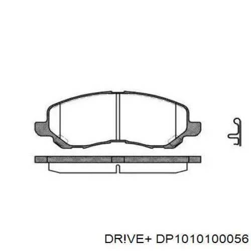 Колодки гальмівні передні, дискові DP1010100056 Dr!ve+