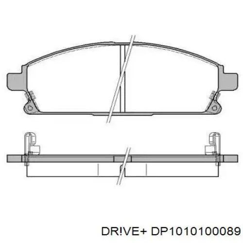 Колодки гальмівні передні, дискові DP1010100089 Dr!ve+