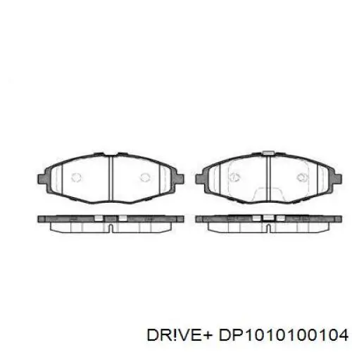 DP1010100104 Dr!ve+ Передні гальмівні колодки