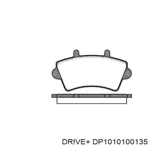 Колодки гальмівні передні, дискові DP1010100135 Dr!ve+