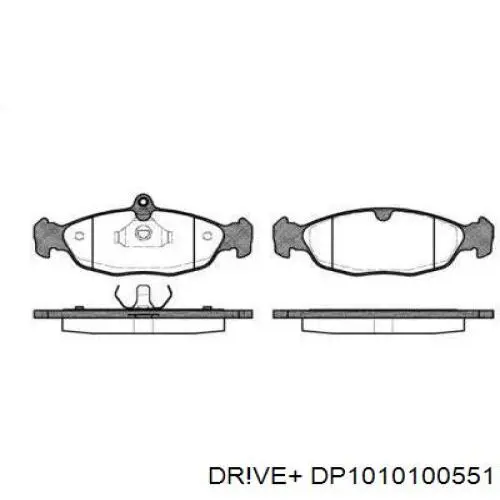 DP1010100551 Dr!ve+ Передні гальмівні колодки