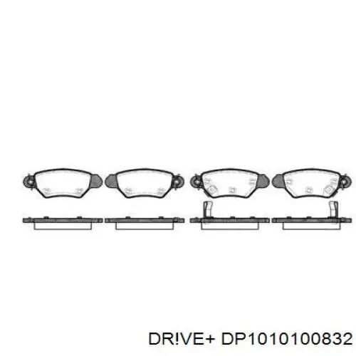 DP1010100832 Dr!ve+ Колодки гальмівні задні, дискові