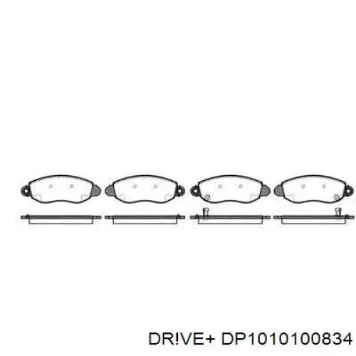DP1010100834 Dr!ve+ Передні гальмівні колодки