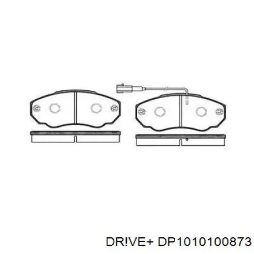 Колодки гальмівні передні, дискові DP1010100873 Dr!ve+