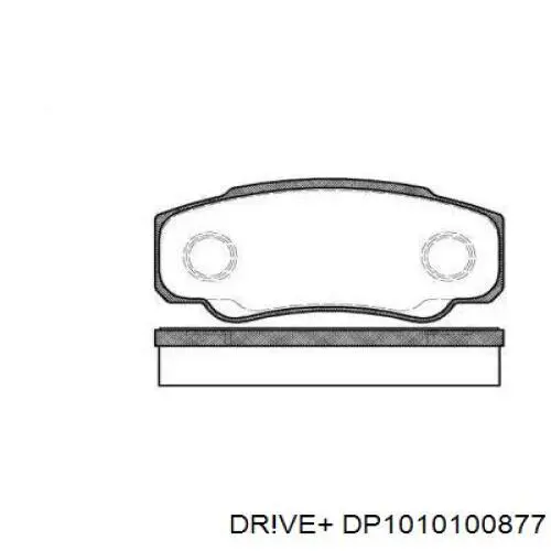 Колодки гальмові задні, дискові DP1010100877 Dr!ve+