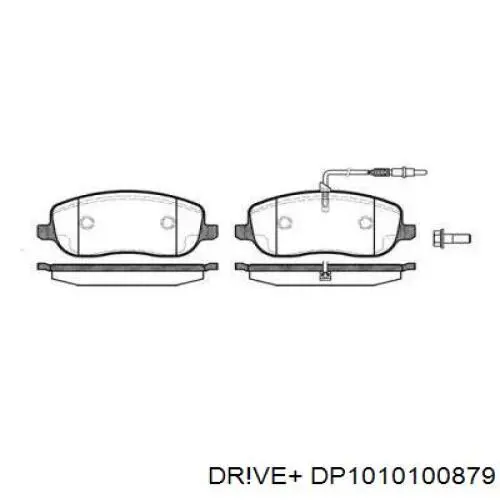 Передні тормозні колодки DP1010100879 Dr!ve+