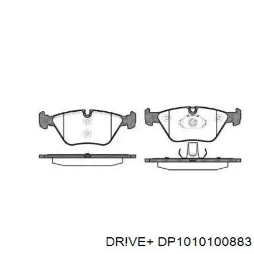 Гальмівні колодки Dr!ve+ DP1010100883 ціна, від 20.76 USD