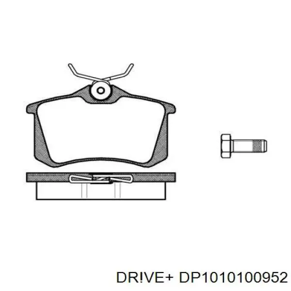 Колодки гальмові задні, дискові DP1010100952 Dr!ve+