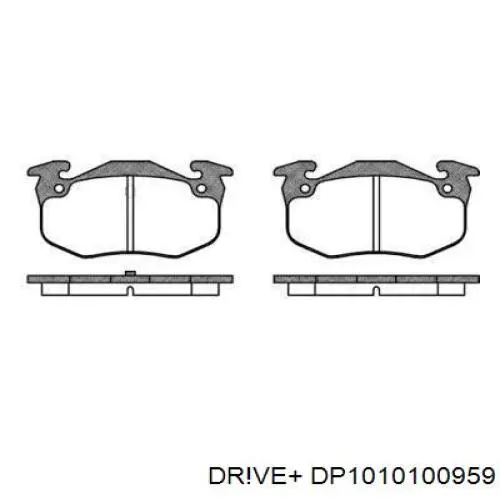 Колодки гальмові задні, дискові DP1010100959 Dr!ve+