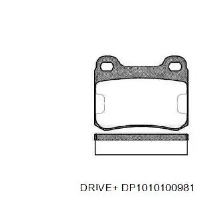 Колодки гальмові задні, дискові DP1010100981 Dr!ve+