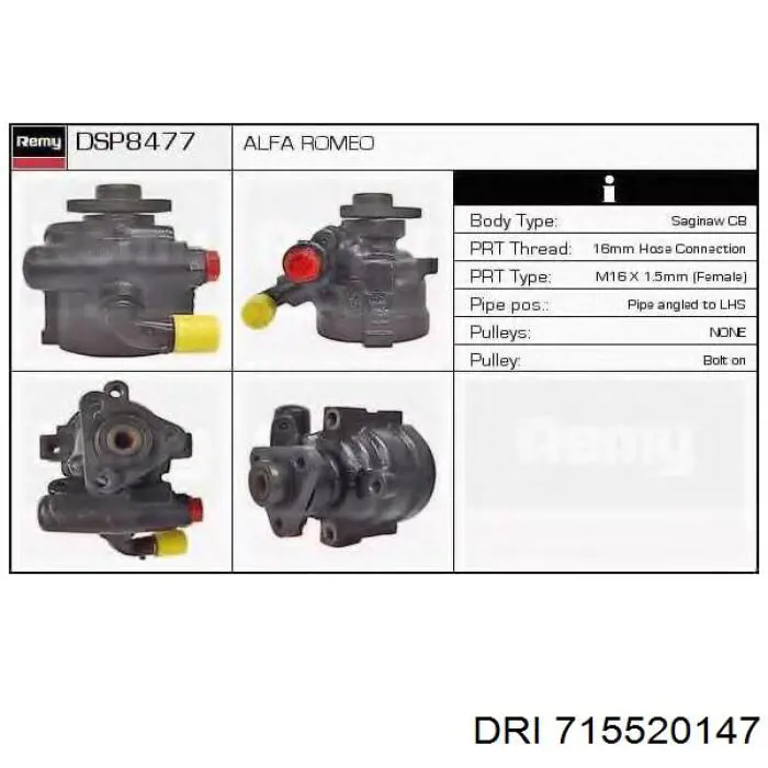 Насос ГПК DRI 715520147 ціна, від 65.62 USD