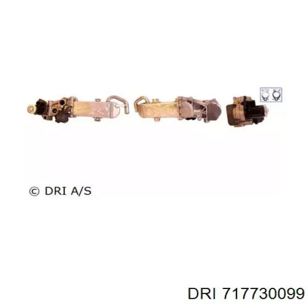 Купити 717730099 DRI Радіатор системи EGR рециркуляції вихлопних газів