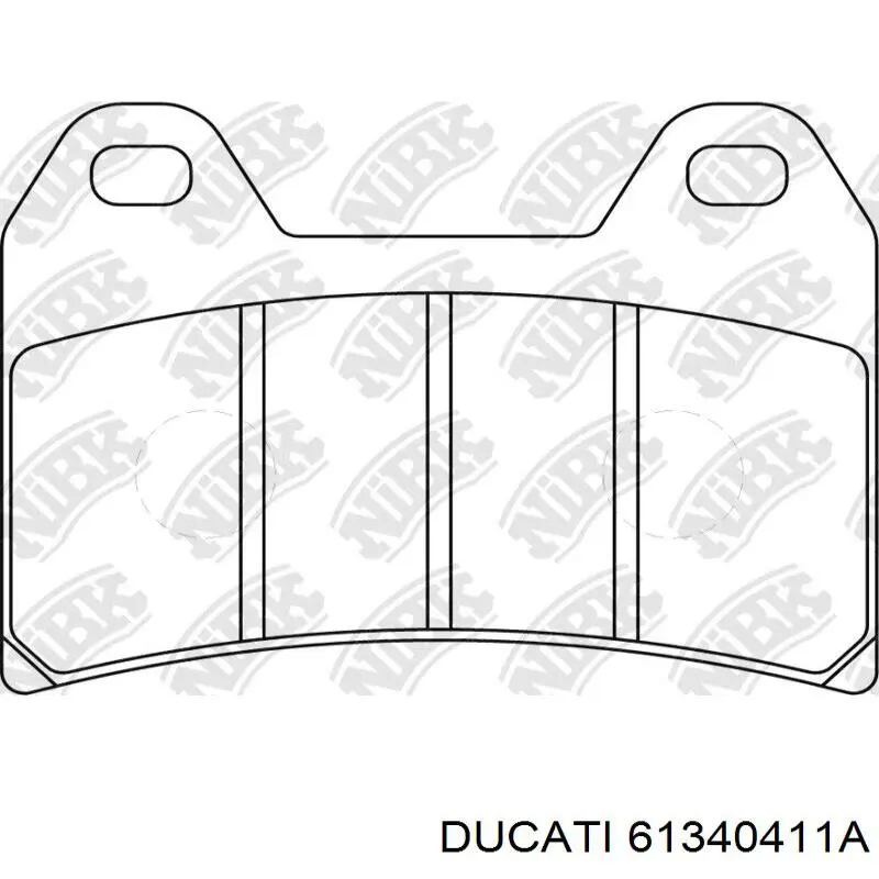 Колодки гальмівні передні, дискові 61340611A Ducati