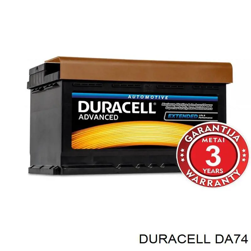 Купити DA74 Duracell Автомобільна батарея