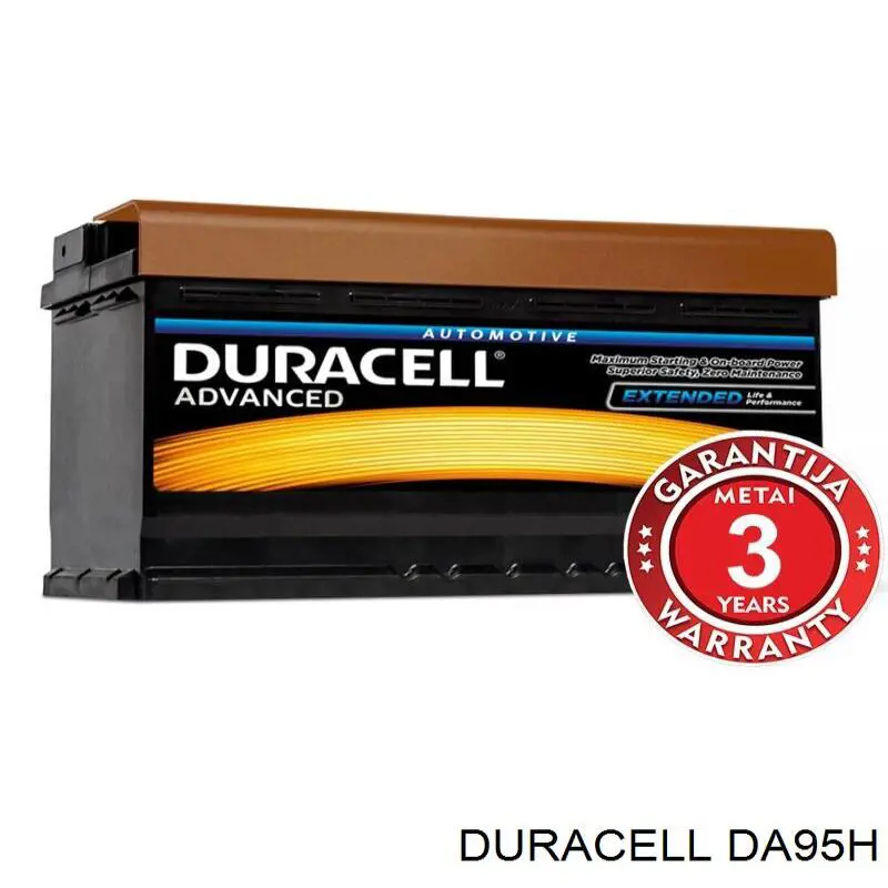 DA95H Duracell акумуляторна батарея, акб