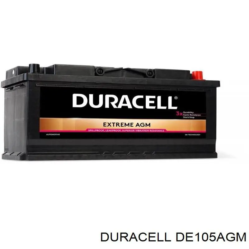 Купити DE105AGM Duracell Автомобільна батарея