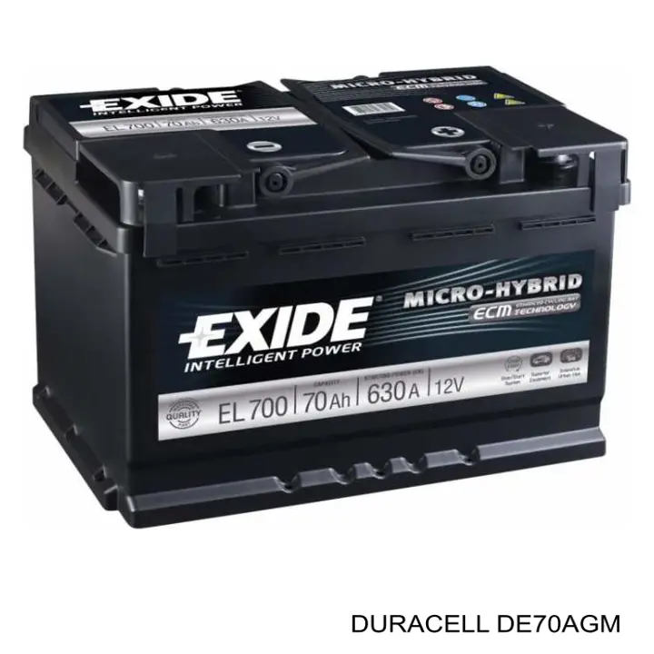 Купити DE70AGM Duracell Автомобільна батарея