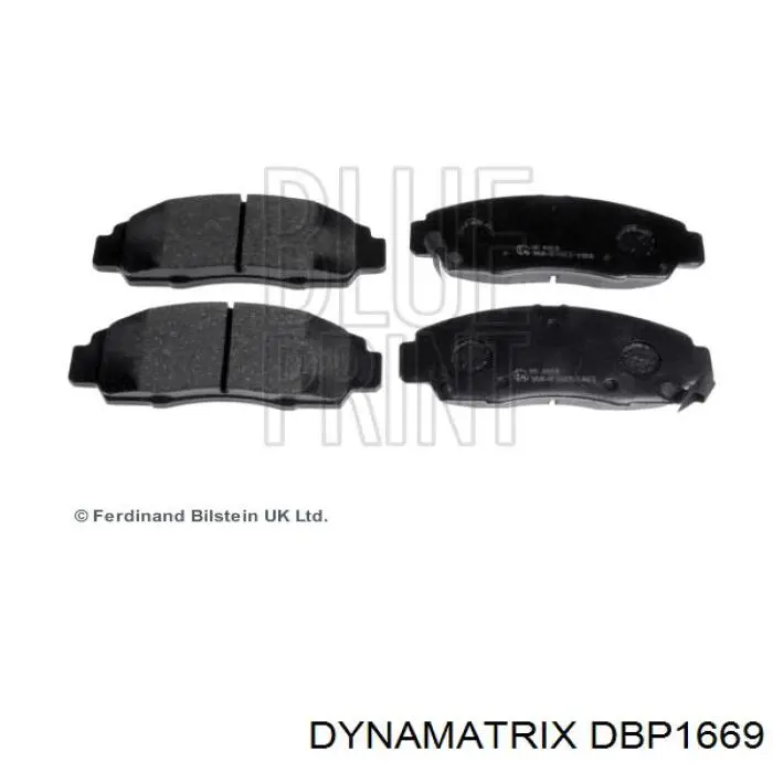 DBP1669 Dynamatrix колодки гальмівні передні, дискові