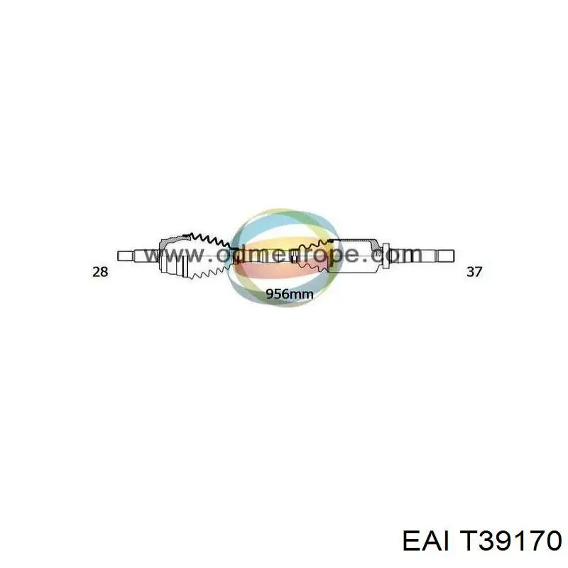 Піввісь (привід) передня, права XX3273GP Market (OEM)