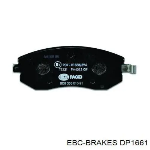 Передні тормозні колодки DP1661 EBC Brakes