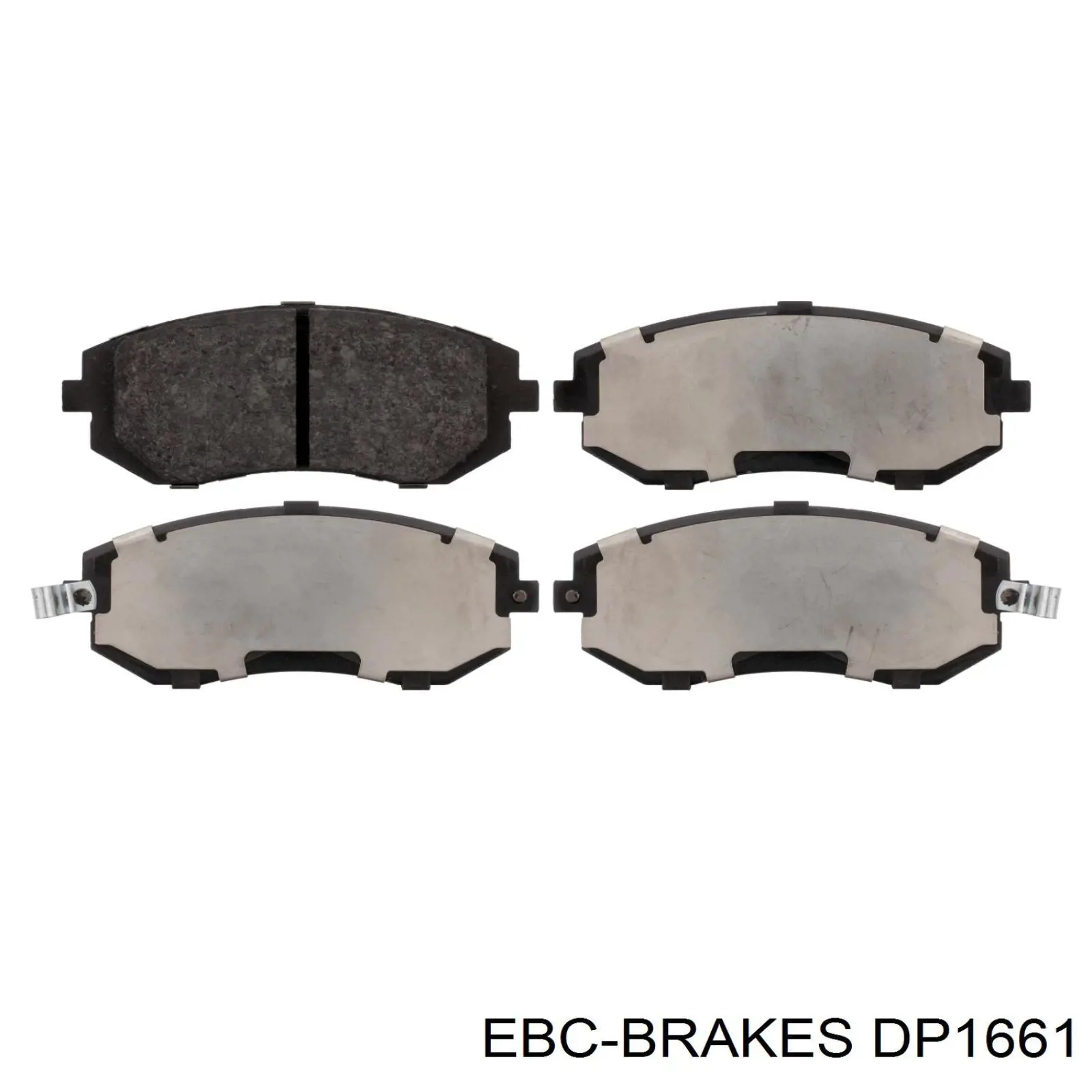 DP1661 EBC Brakes Передні гальмівні колодки