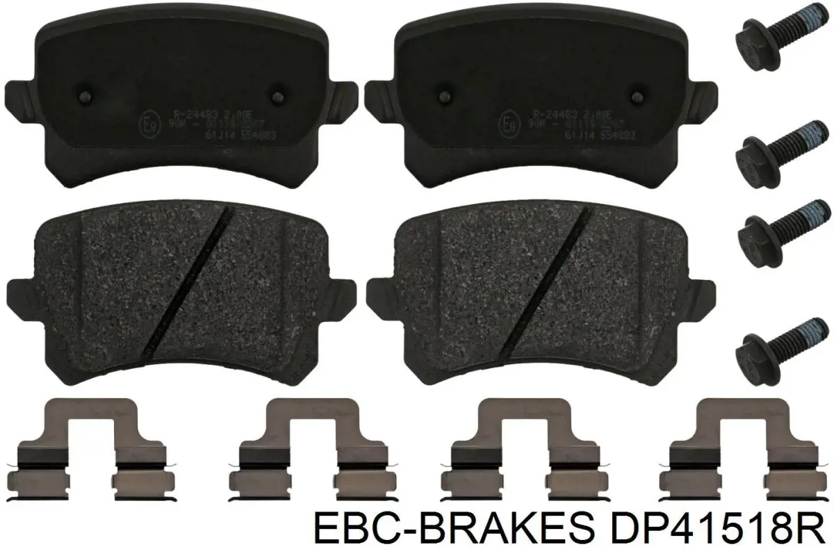 DP41518R EBC Brakes Колодки гальмівні задні, дискові