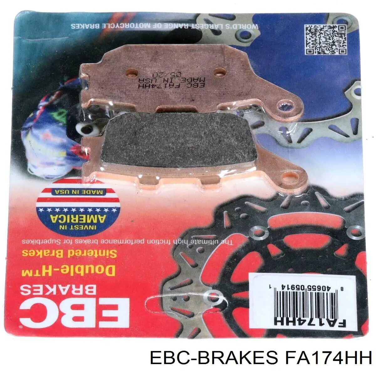 Задні гальмівні колодки FA174HH EBC Brakes